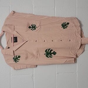 Jachs Plant Mom Blush Monstera Leaf Top